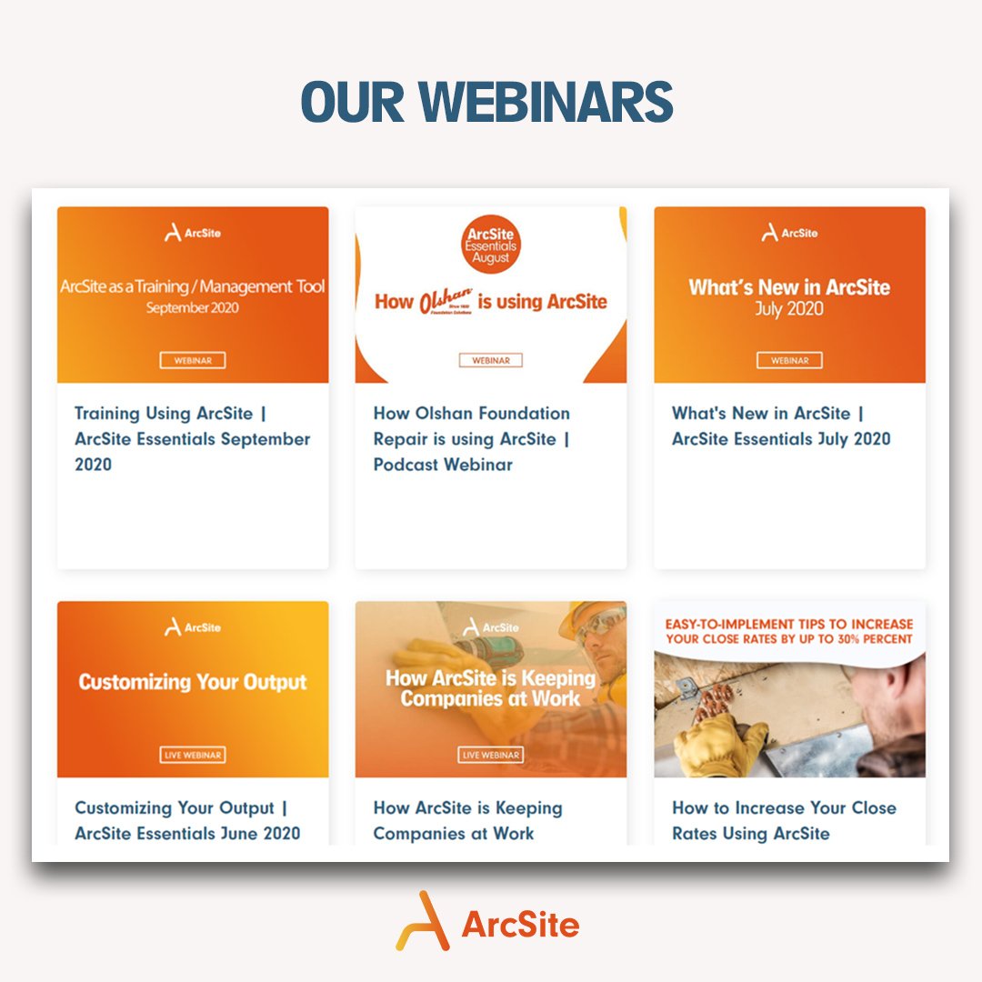 ArcSite Webinars