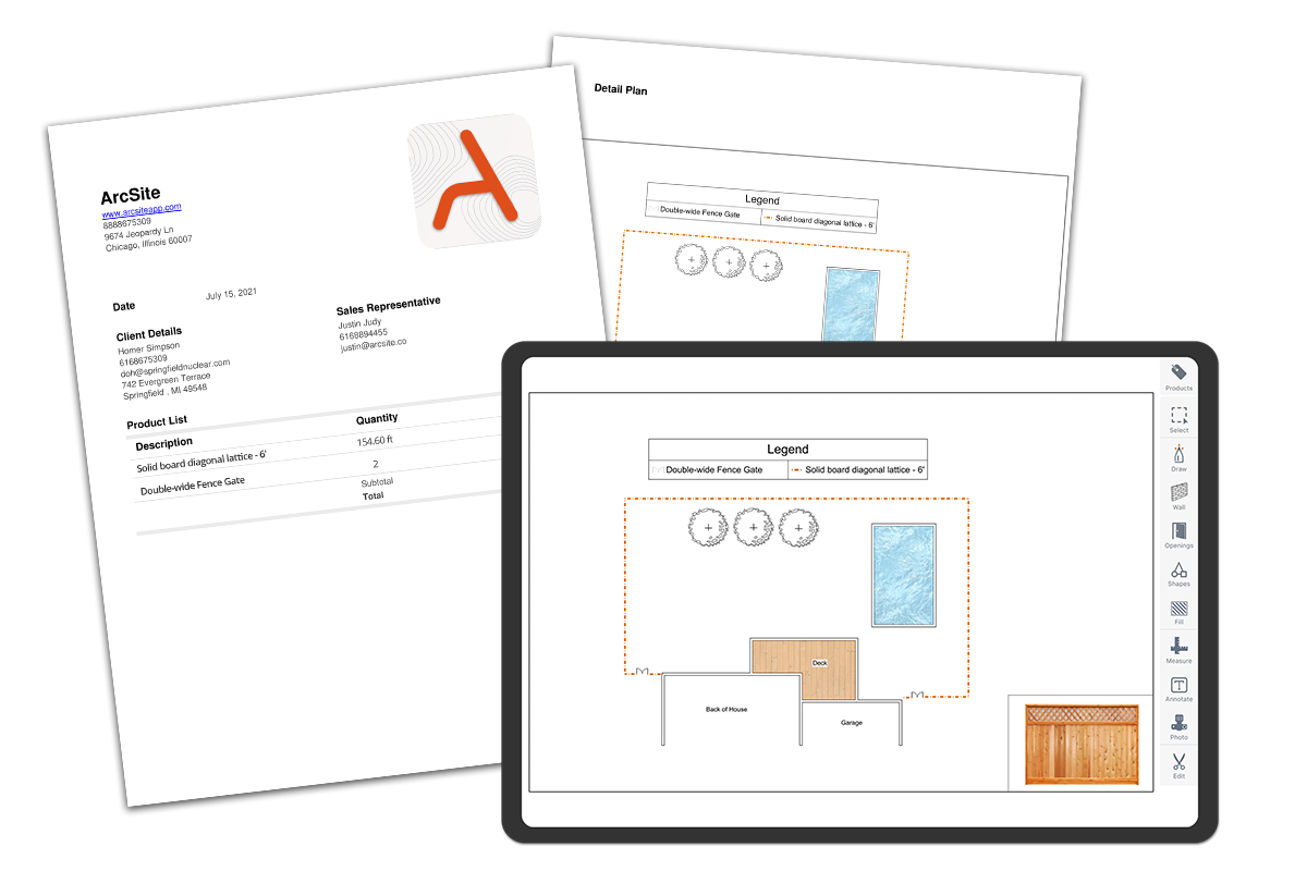 fencing proposal graphic_with iPad fencing proposal graphic_with iPad